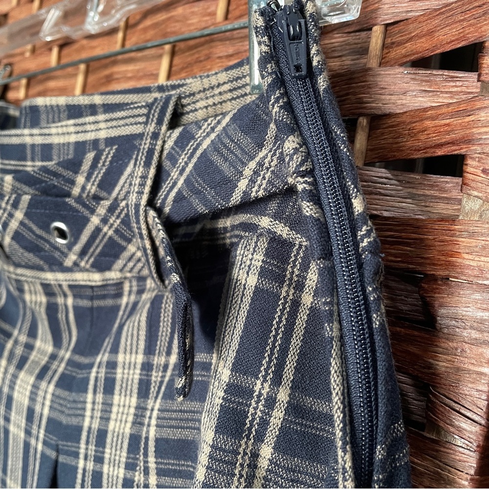 Social Collision Plaid Pleated Mini Skirt - Academia Y2K Grunge Whimsigoth, XL. - Picture 7 of 7